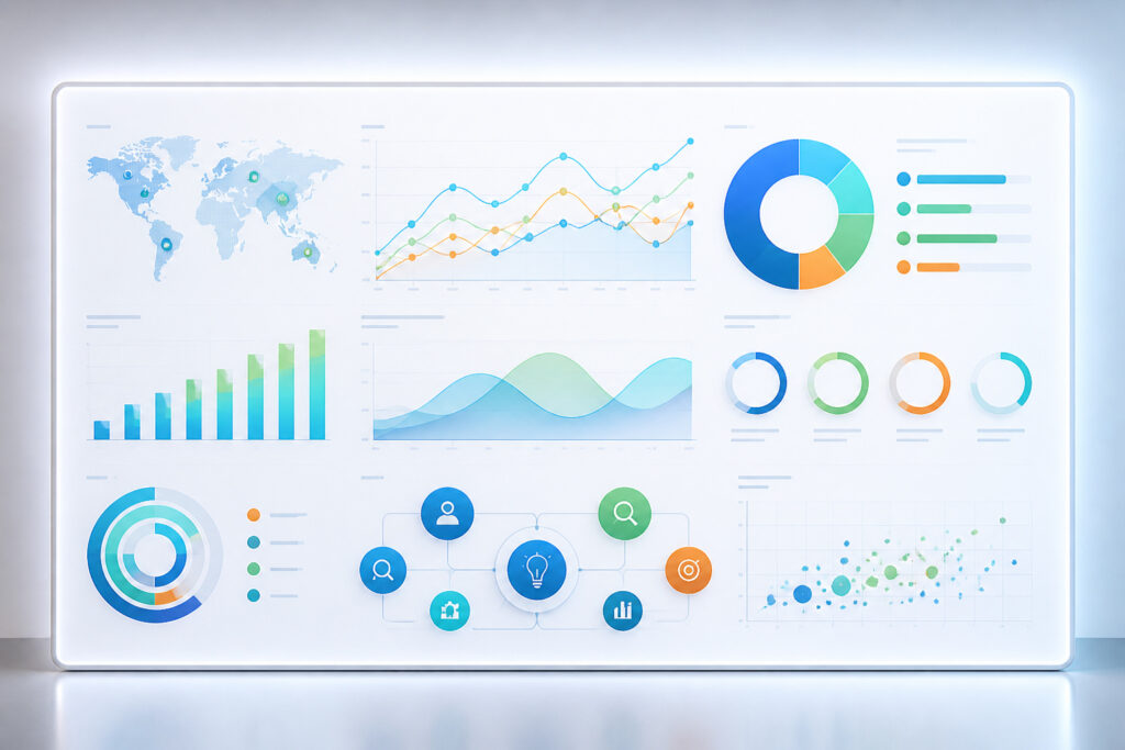 Tableau de bord analytique moderne