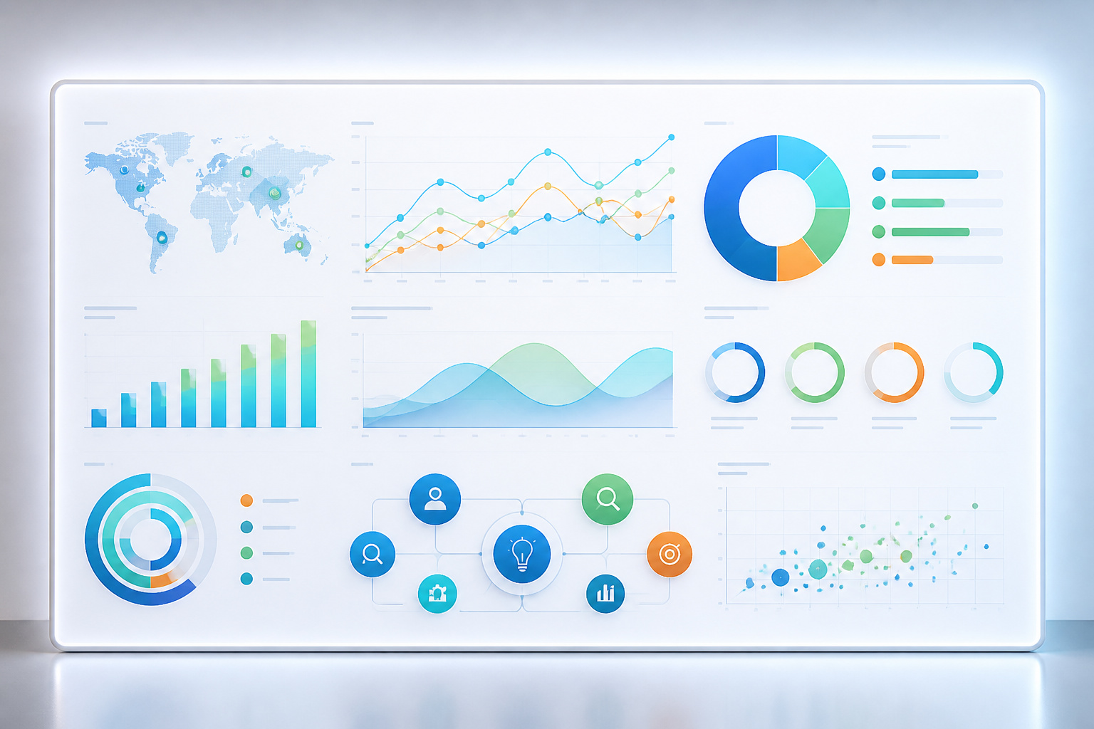 Tableau de bord analytique moderne